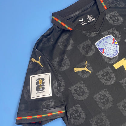 Portugal 2025 Black Special Edition Ronaldo #7 Mens Jersey