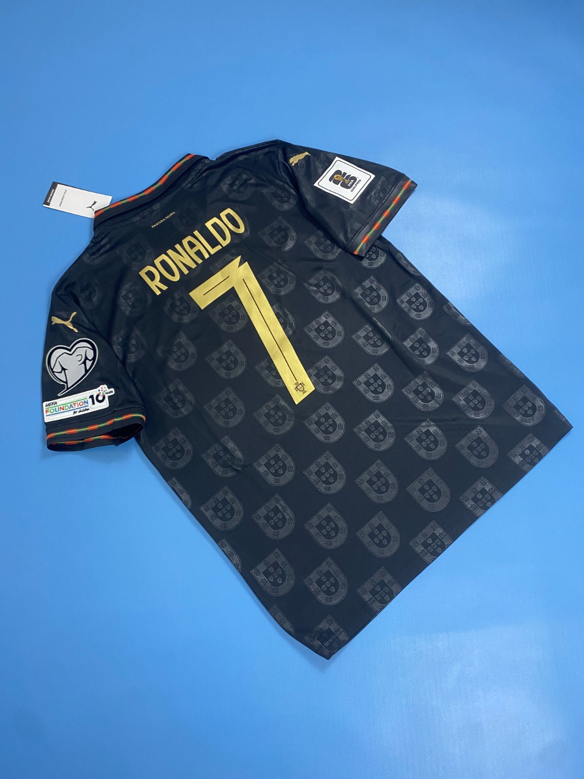 Portugal 2025 Black Special Edition Ronaldo #7 Mens Jersey