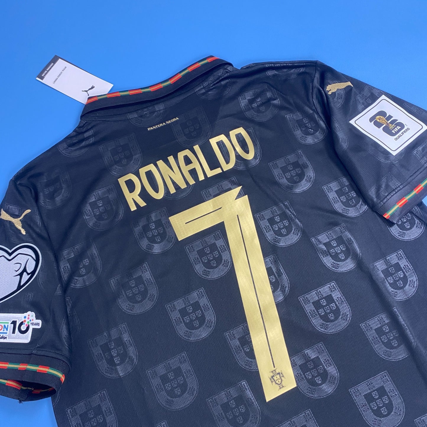 Portugal 2025 Black Special Edition Ronaldo #7 Mens Jersey