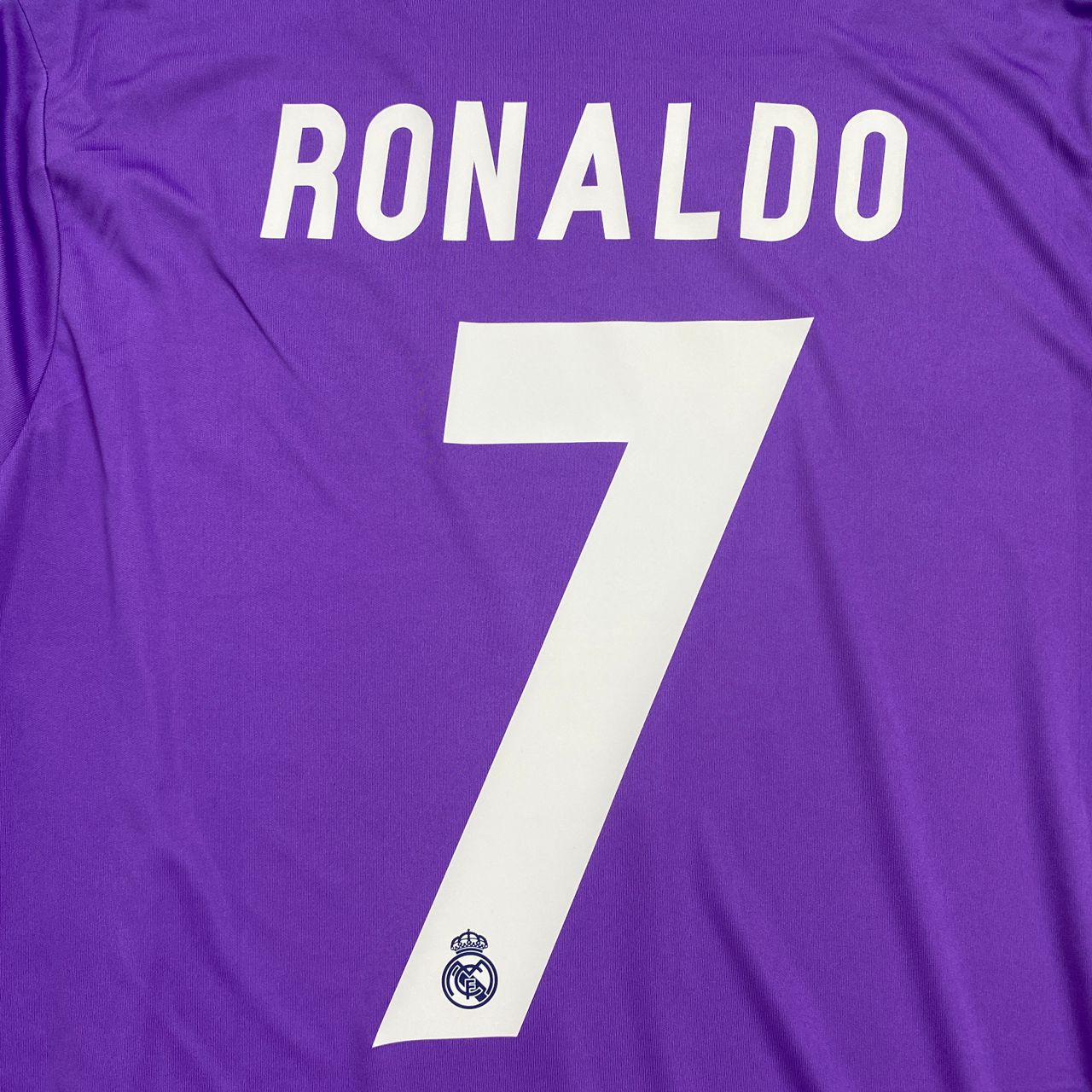 Real Madrid 2016-2017 UEFA Long Sleeve - Ronaldo #7 Purple Jersey