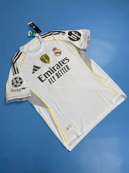 Real Madrid Home 2025/26 Mens Jersey - Kylian Mbappe #10