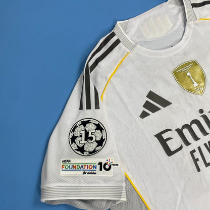 Real Madrid Home 2025/26 Mens Jersey - Kylian Mbappe #10