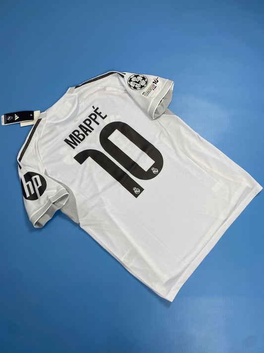 Real Madrid Home 2025/26 Mens Jersey - Kylian Mbappe #10