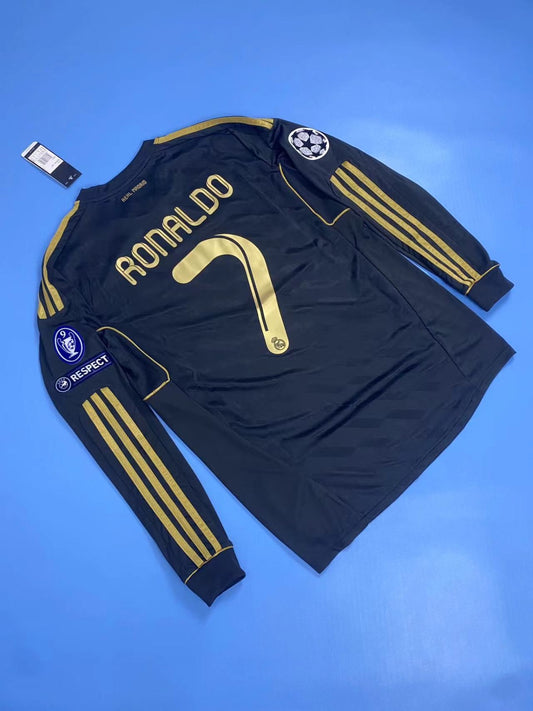 Real Madrid 2011-12 Away Long Sleeve Soccer Ronaldo 7 Jersey
