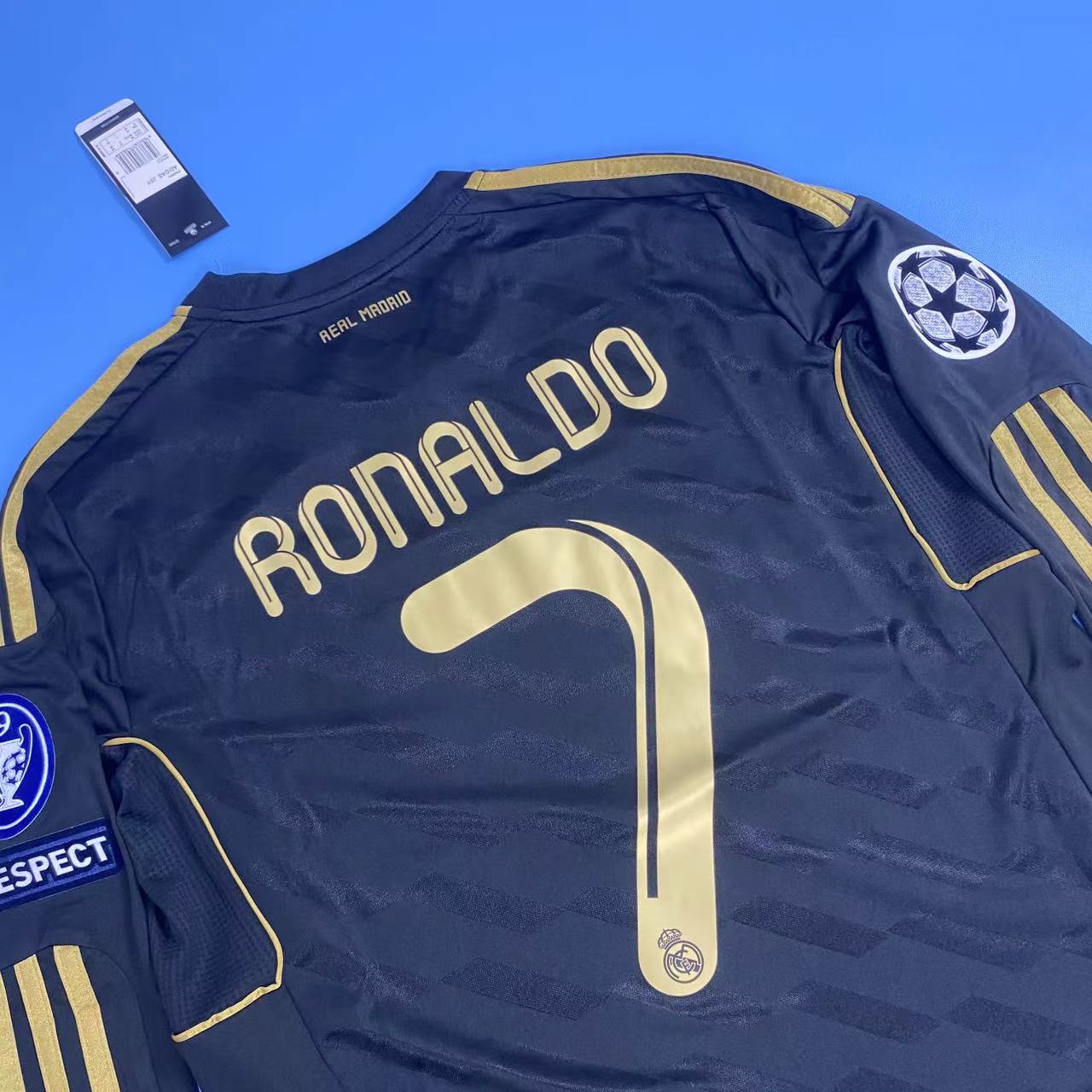 Real Madrid 2011-12 Away Long Sleeve Soccer Ronaldo 7 Jersey