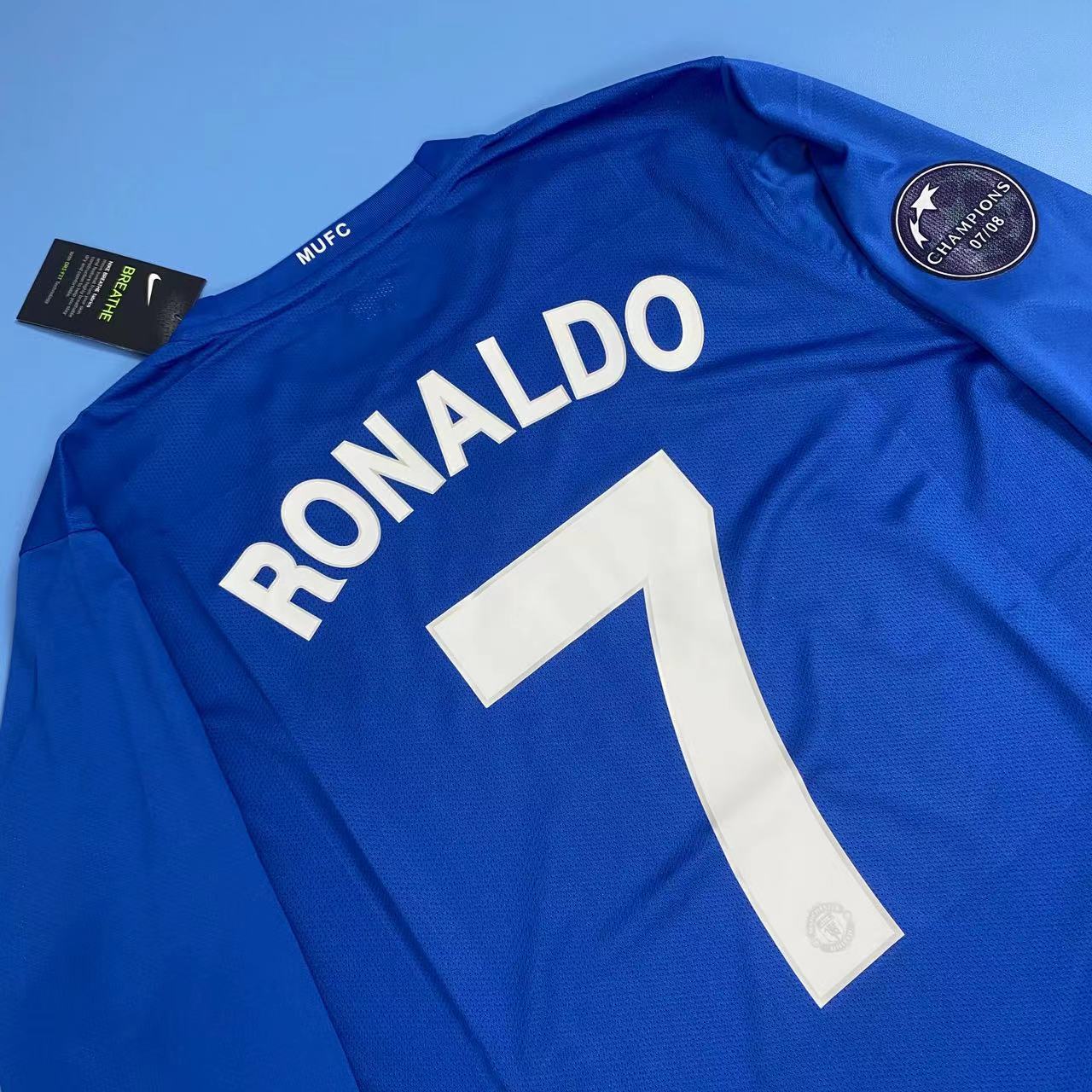 Manchester United 2007/2008 Long Sleeve - Cristiano Ronaldo#7 Away Jersey