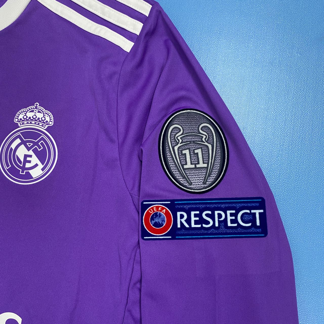 Real Madrid 2016-2017 UEFA Long Sleeve - Ronaldo #7 Purple Jersey