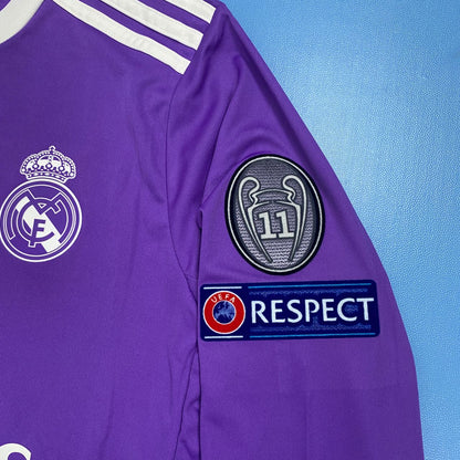 Real Madrid 2016-2017 UEFA Long Sleeve - Ronaldo #7 Purple Jersey