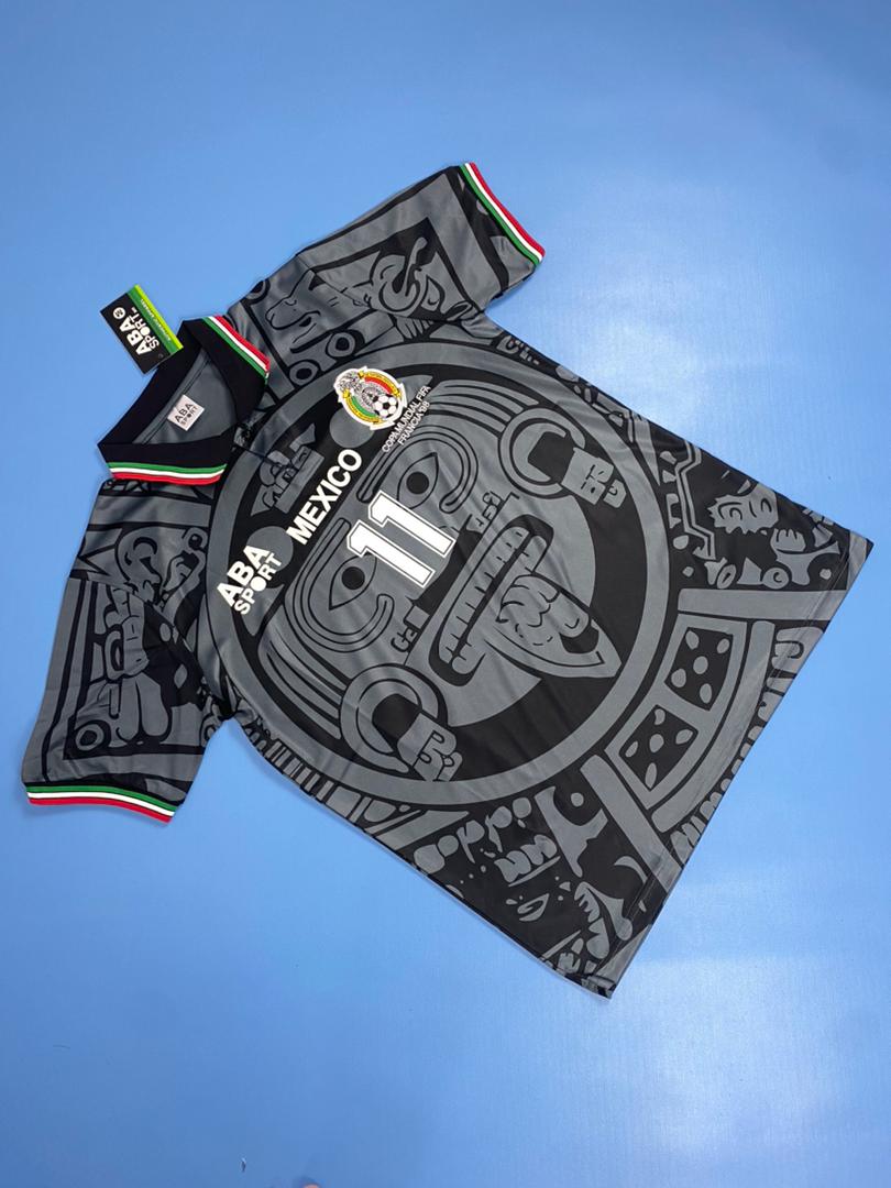 Mexico 3rd Black Jersey 1998 Men Kit Third Retro Shirt Blanco #11