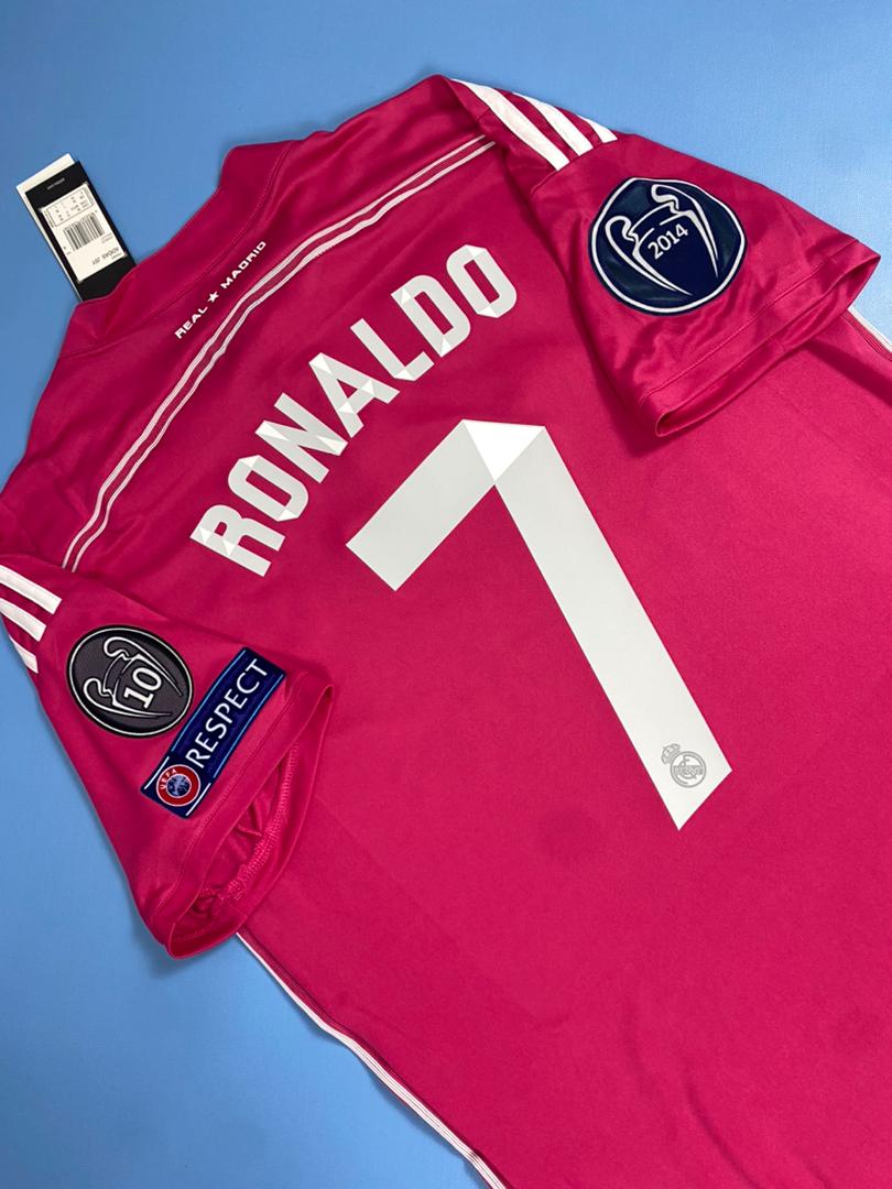 Vintage Football Shirt Away 2014/15 Real Cristiano Ronaldo Mens jersey