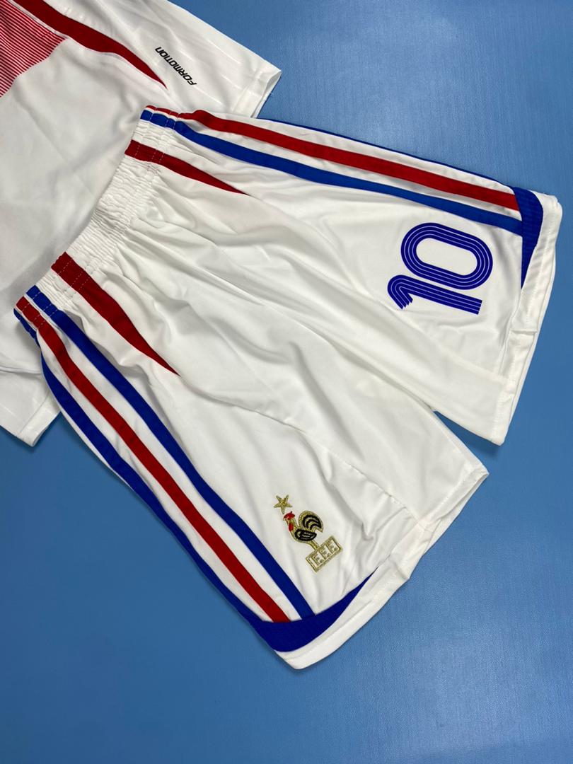 Zidane 10 France 2006 2007 White Kids Youth Kit