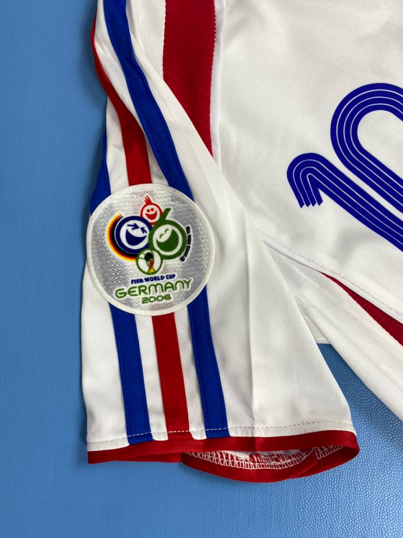 Zidane 10 France 2006 2007 White Kids Youth Kit