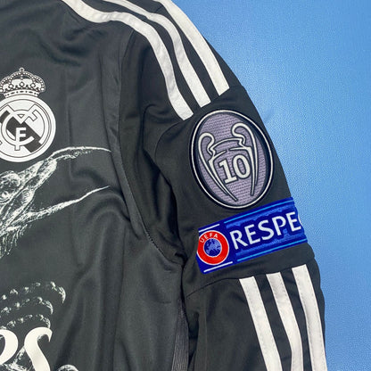 Real Madrid 2014-2015 UCL Long Sleeve Black Dragon - Cristiano Ronaldo #7 Mens jersey