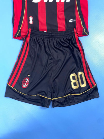Ronaldinho 80 AC Milan 2008/09 Kids Youth Kit Size