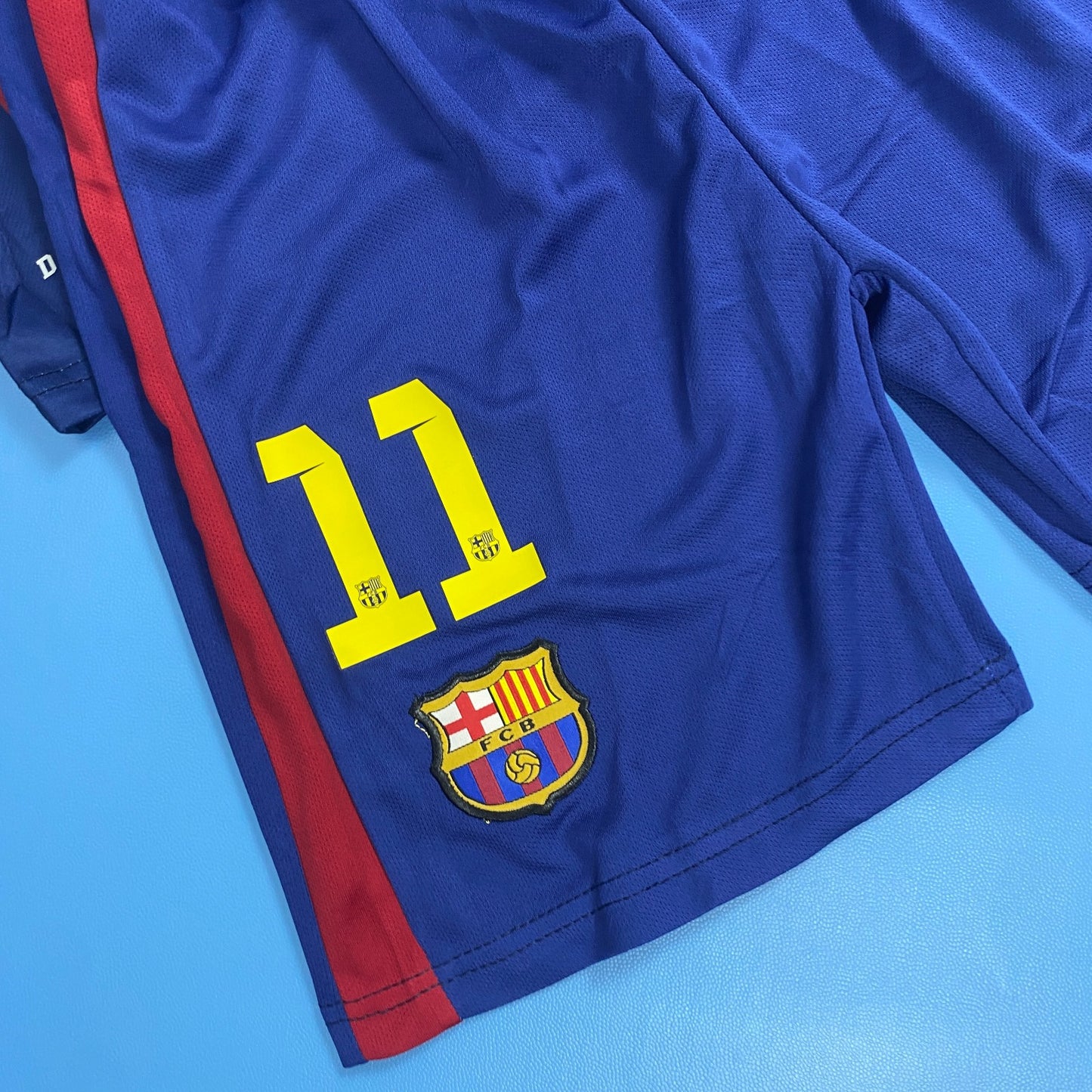 FC Barcelona 2014/15 Home Retro Champions League Edition Kids Youth - Neymar JR #11 Jersey