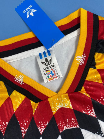 Vintage 1992 Euro #10 Matthäus Germany Home Football Mens Shirt
