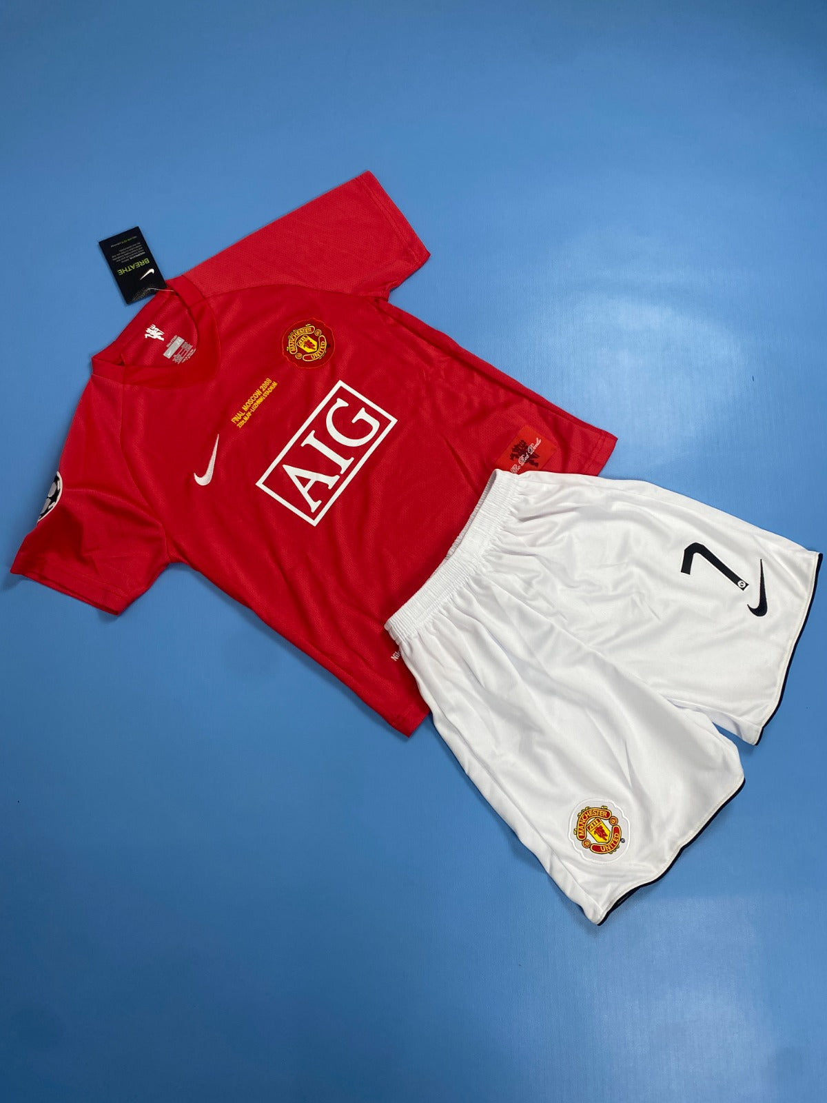 Manchester United 2008 Jersey UCL Final Home Kids Youth size - Cristiano Ronaldo #7