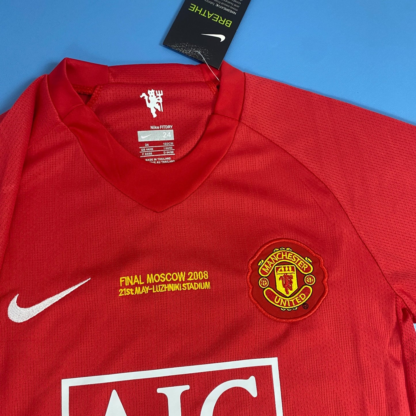 Manchester United 2008 Jersey UCL Final Home Kids Youth size - Cristiano Ronaldo #7
