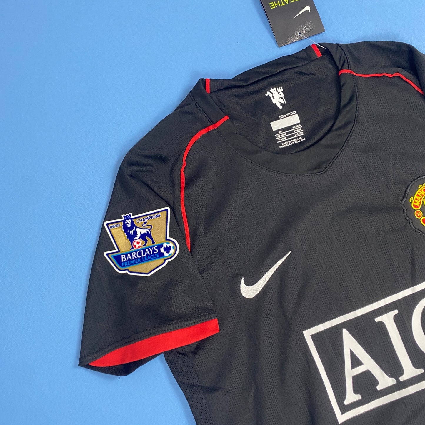 Manchester United 2008 UCL Final Home Black Kids Youth jersey - Cristiano Ronaldo #7