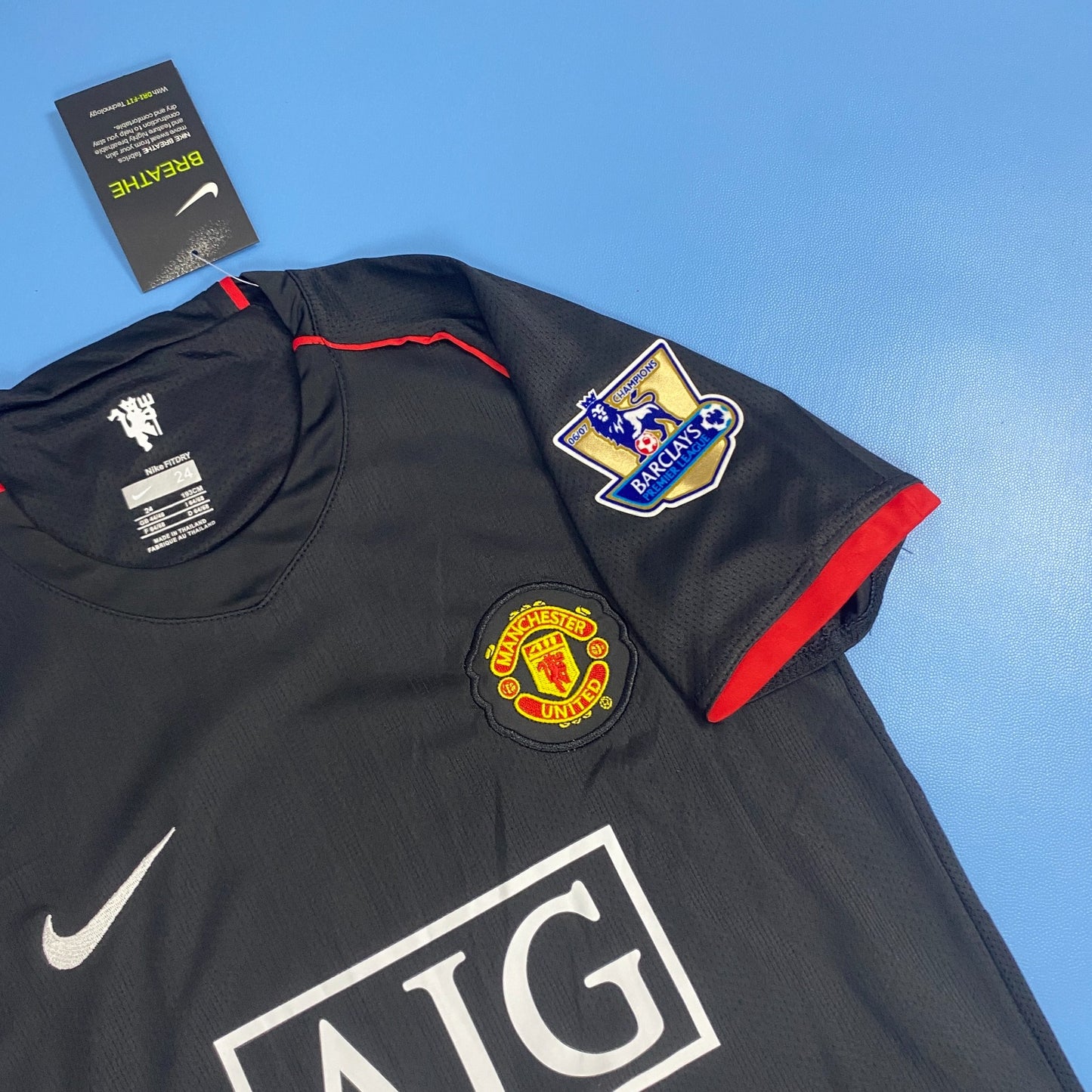 Manchester United 2008 UCL Final Home Black Kids Youth jersey - Cristiano Ronaldo #7