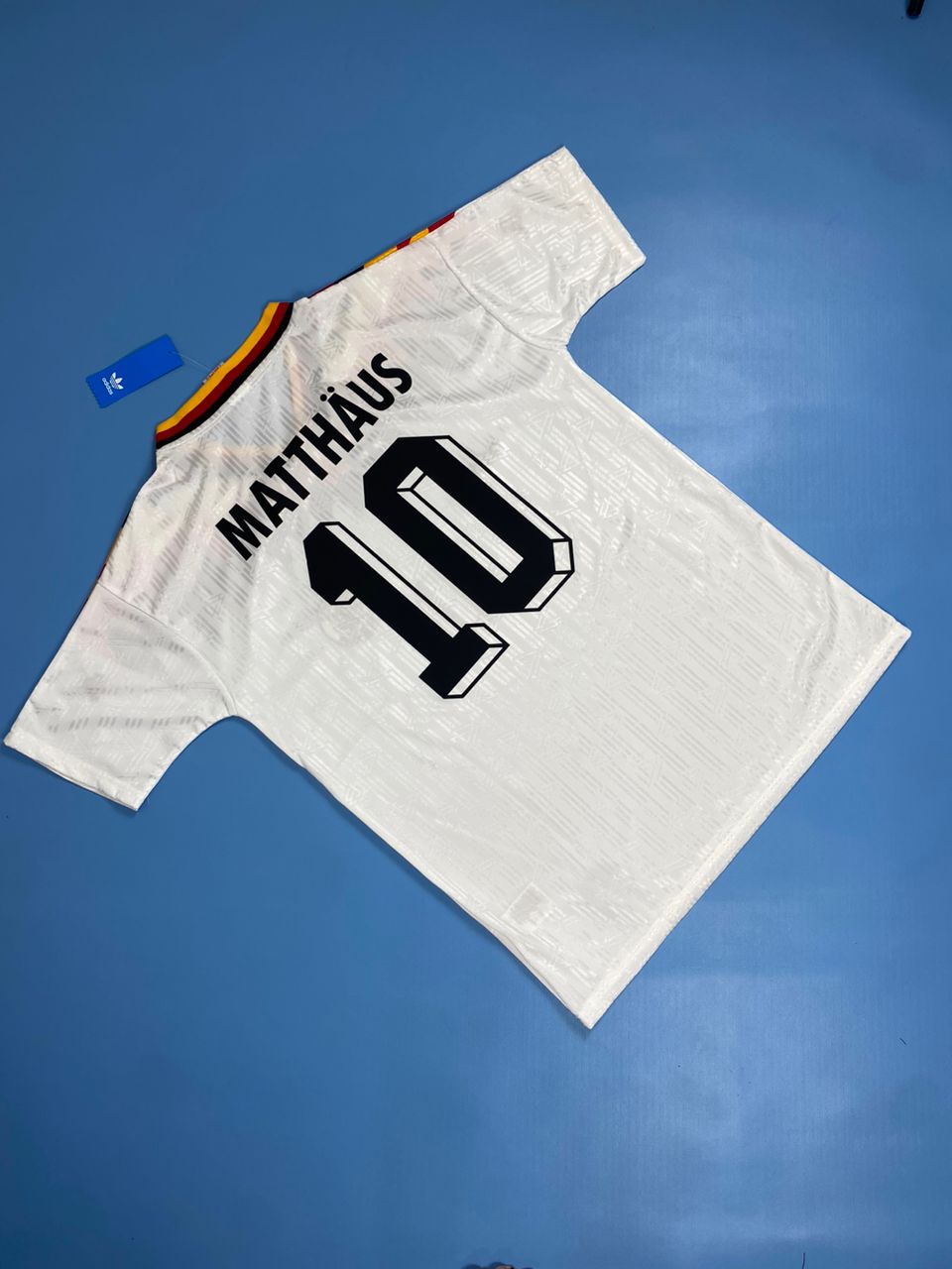 Vintage 1992 Euro #10 Matthäus Germany Home Football Mens Shirt