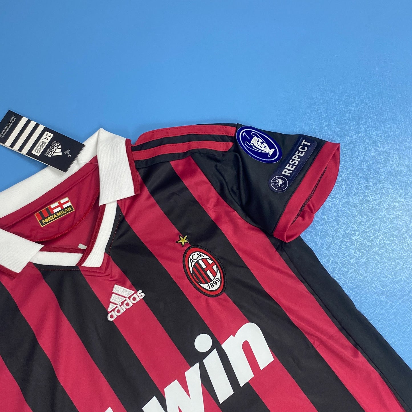 Ronaldinho #80 AC Milan 2009/10 Long Sleeve Kids Youth Jersey