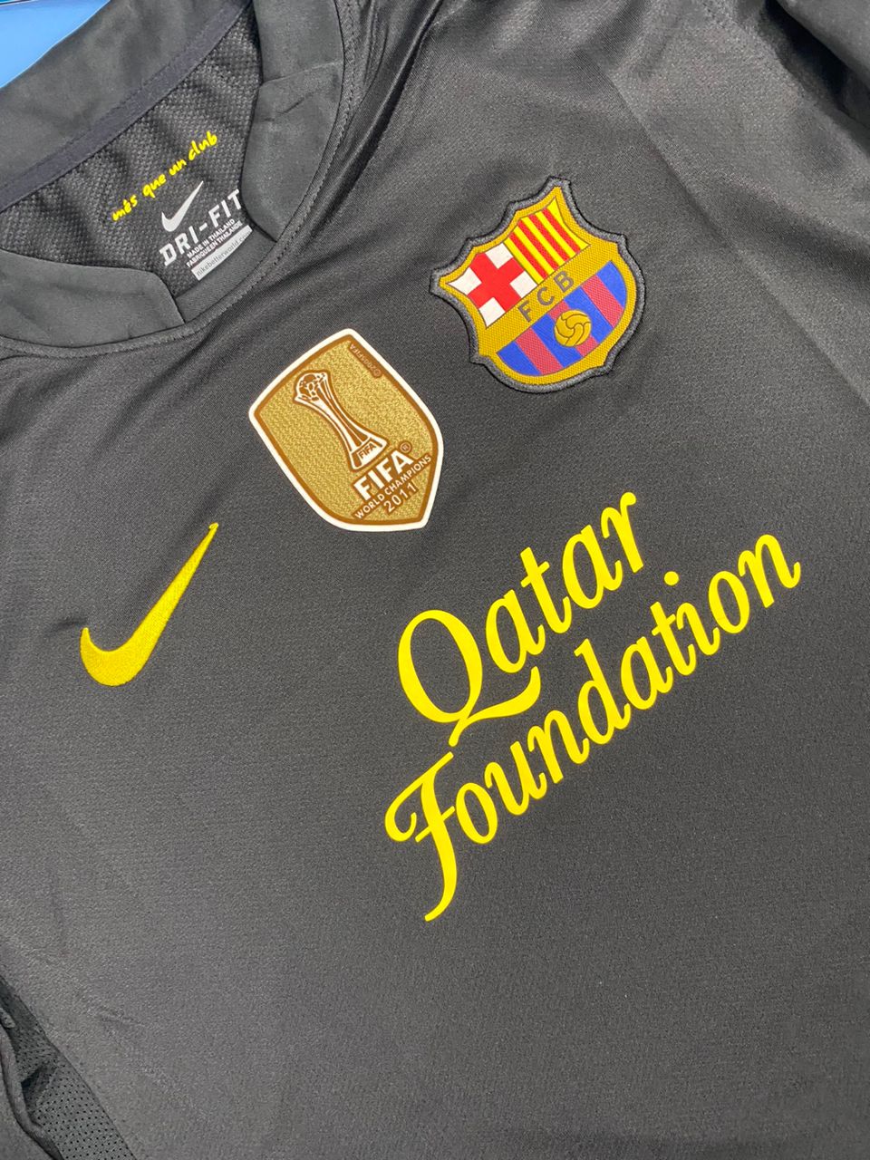 FC Barcelona 2011/2012 UEFA Champions League away Black Jersey - Messi #10 Mens