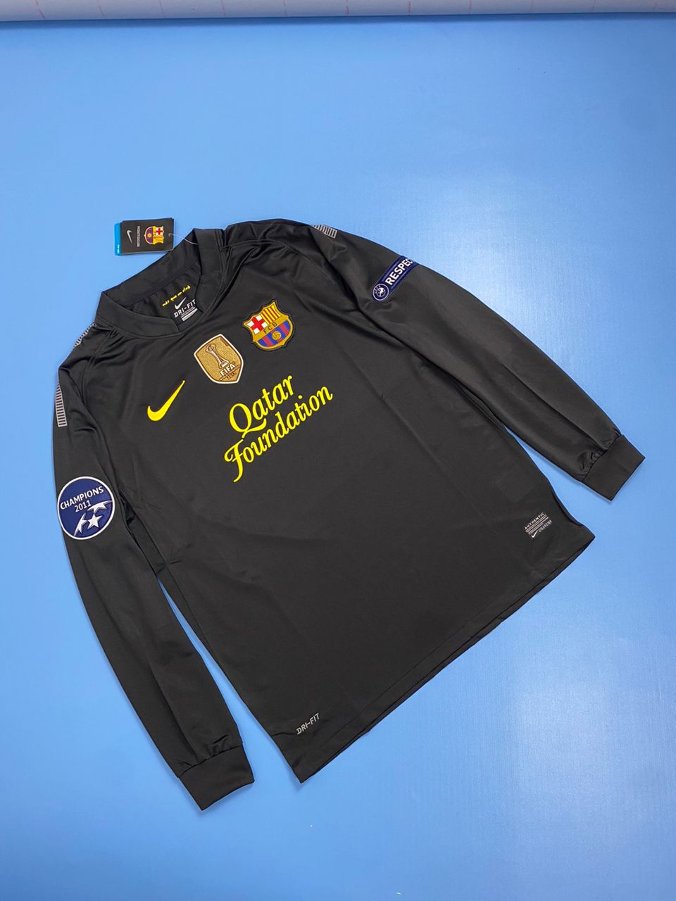 FC Barcelona 2011/2012 UEFA Champions League away Black Jersey - Messi #10 Mens