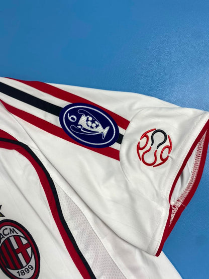 AC Milan 2006-2007 Kaka #22 White Away Final Soccer Mens Jersey