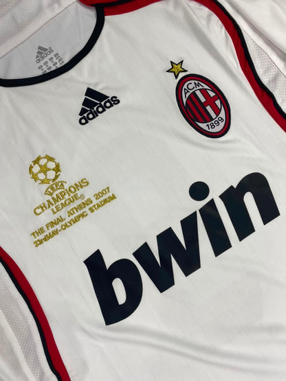 AC Milan 2006-2007 Kaka #22 White Away Final Soccer Mens Jersey