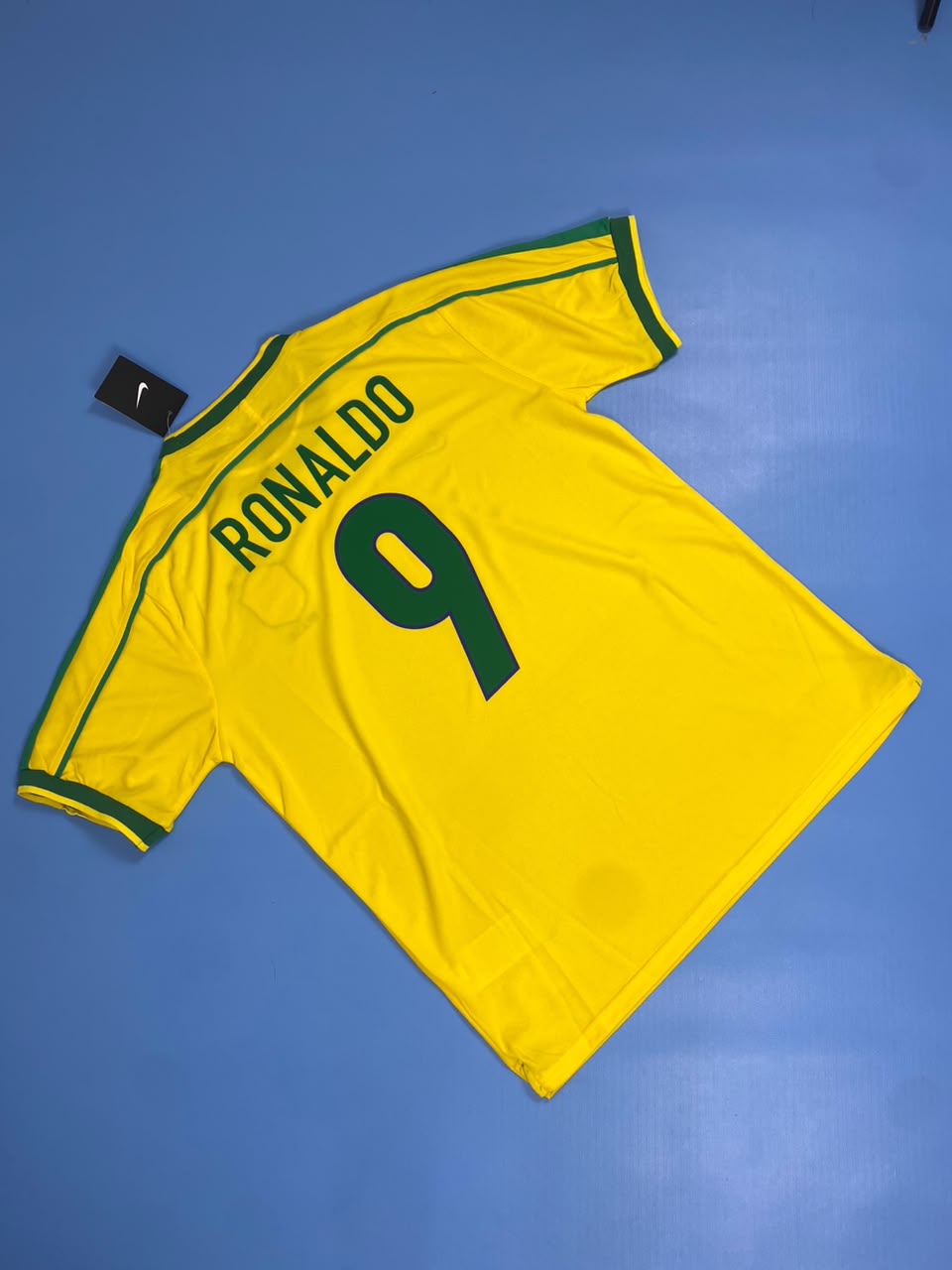 Brazil Jersey 1998 World Cup Ronaldo #9