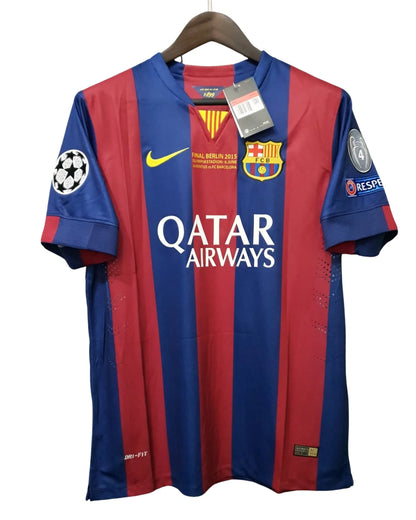 FC Barcelona 2014-2015 Home Retro Champions League Edition - Messi #10 Jersey