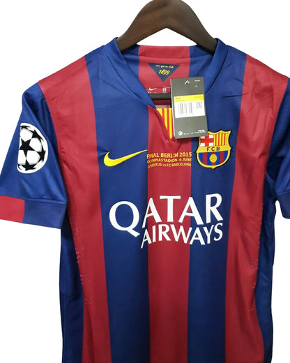 FC Barcelona 2014-2015 Home Retro Champions League Edition - Messi #10 Jersey