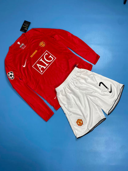 Manchester United 2008 Jersey UCL Final Home Kids Youth size - Cristiano Ronaldo #7
