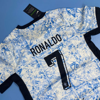 Portugal 2024 Away Jersey Youth Kits - RONALDO #7