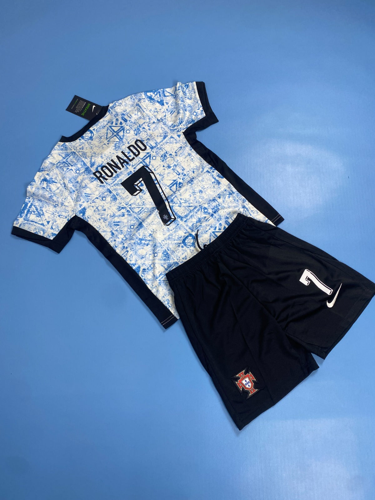 Portugal 2024 Away Jersey Youth Kits - RONALDO #7