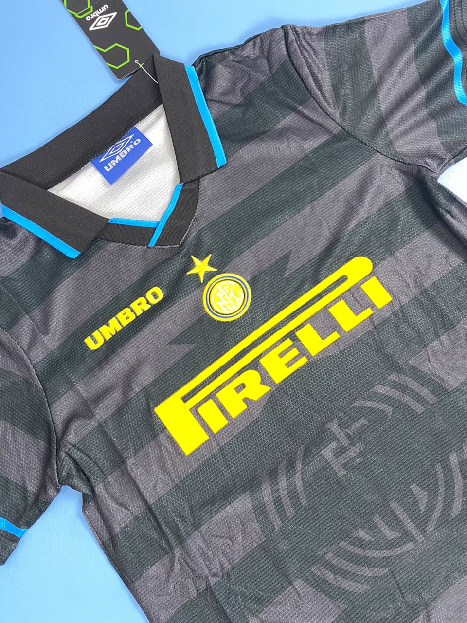 Vintage Inter Milan Away Ronaldo #9 Soccer Football Youth Kids Jersey