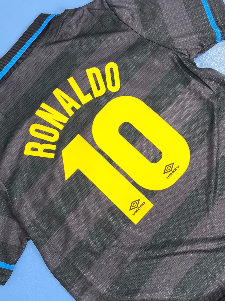 Vintage Inter Milan Away Ronaldo #9 Soccer Football Youth Kids Jersey