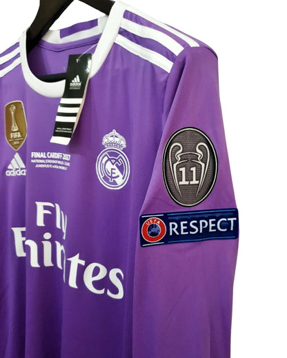 Real Madrid 2016-2017 UEFA Long Sleeve - Ronaldo #7 Purple Jersey