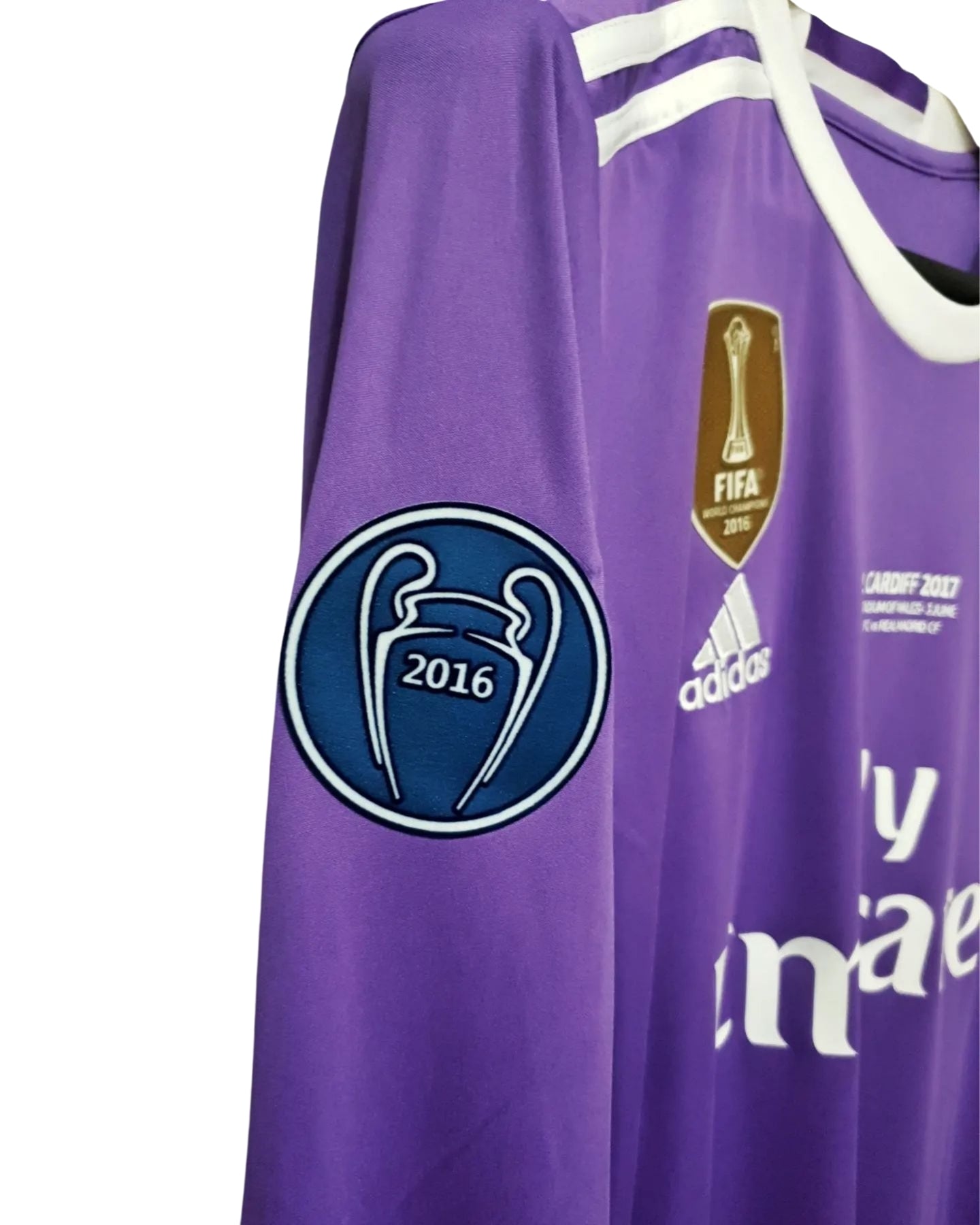 Real Madrid 2016-2017 UEFA Long Sleeve - Ronaldo #7 Purple Jersey