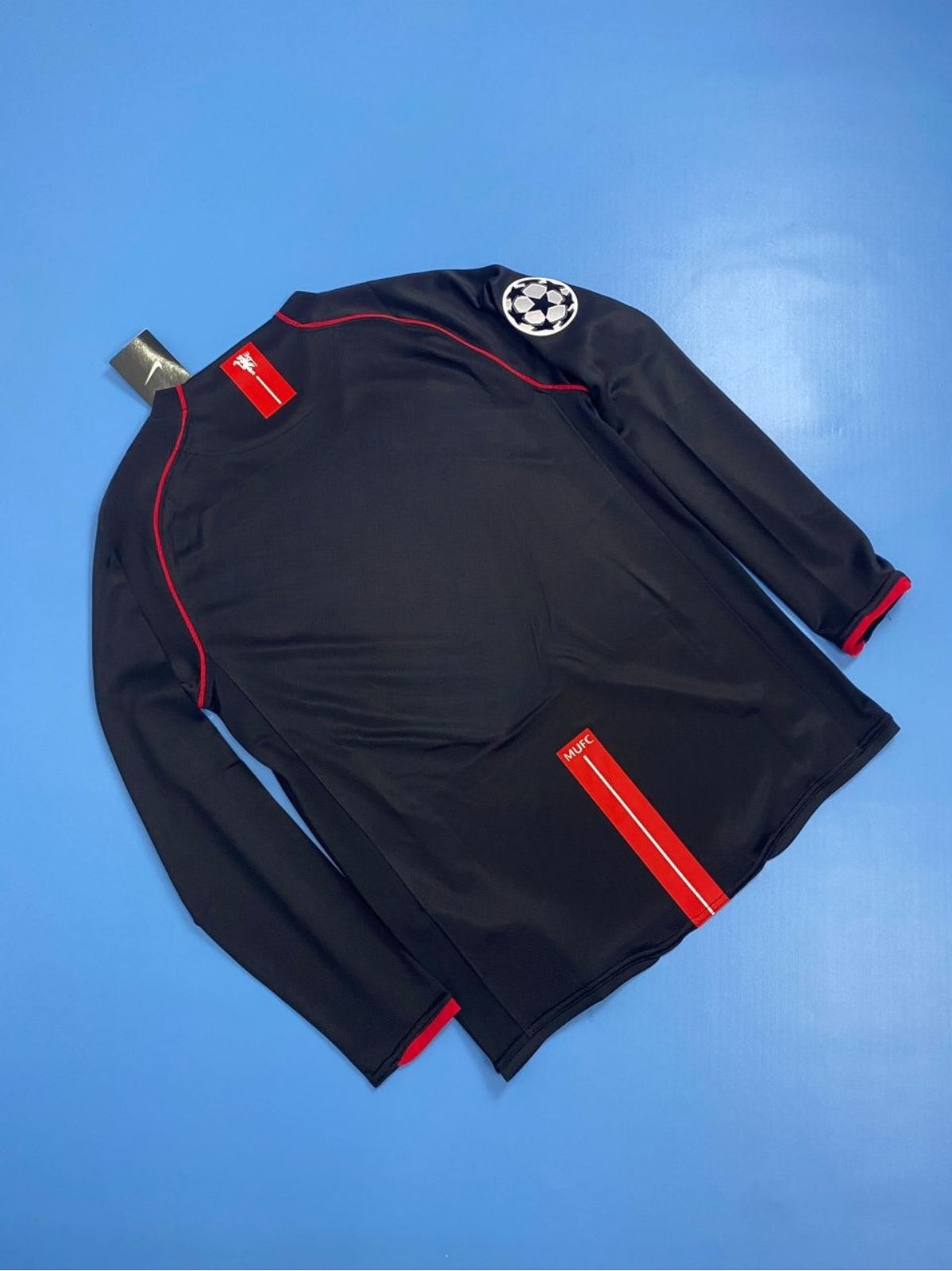 Manchester United 2007/08 Champions League Away Black Mens Jersey