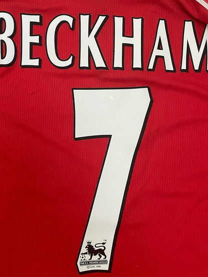 Manchester United 1998/99 - David Beckham #7 Red Mens Jersey