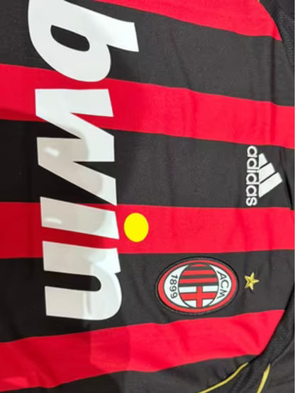 AC Milan 2006/2007 Home Champions League Jersey - Ronaldinho #80 Jersey