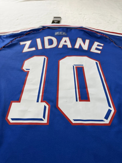 France World Cup 1998 Final Zidane #10 Blue Men’s Retro Soccer Jersey