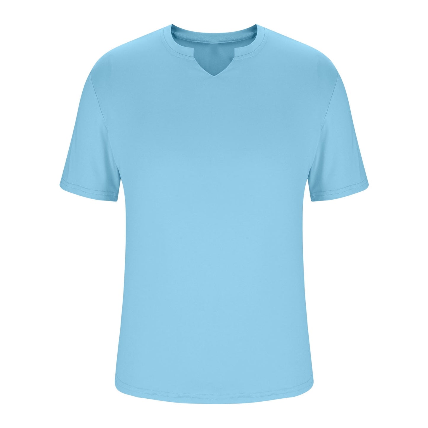 T-Shirt Short Sleeve Men's Sport Workout Dry Fit, Light Blue T-shirt