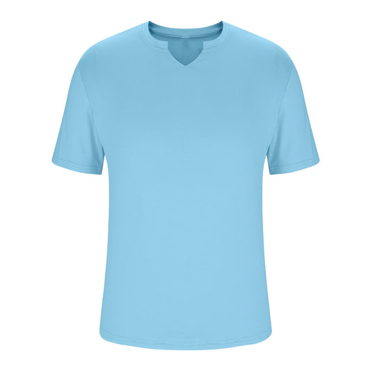 T-Shirt Short Sleeve Men's Sport Workout Dry Fit, Light Blue T-shirt