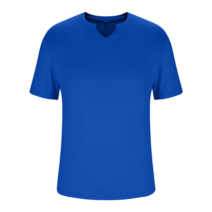 Men’s Short Sleeve Sports T-Shirt – Dry Fit Workout Top, Blue