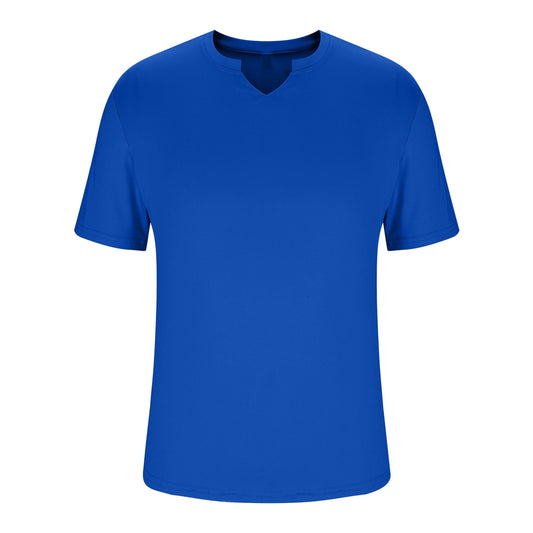 Men’s Short Sleeve Sports T-Shirt – Dry Fit Workout Top, Blue
