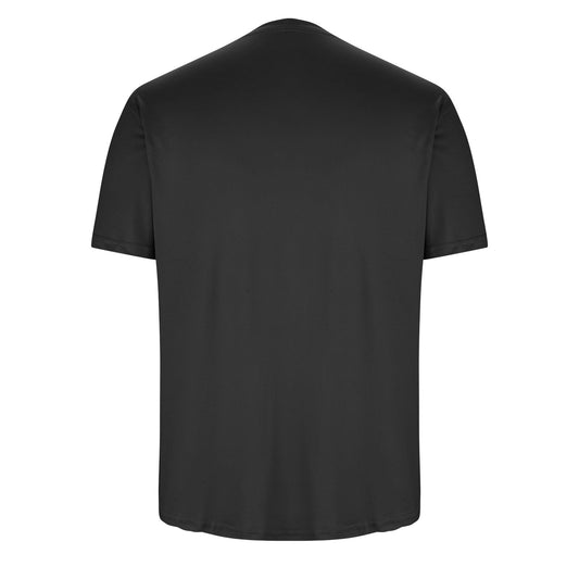 Men's Sport Shirt Short Sleeve Workout Dry Fit, Black T-shirt